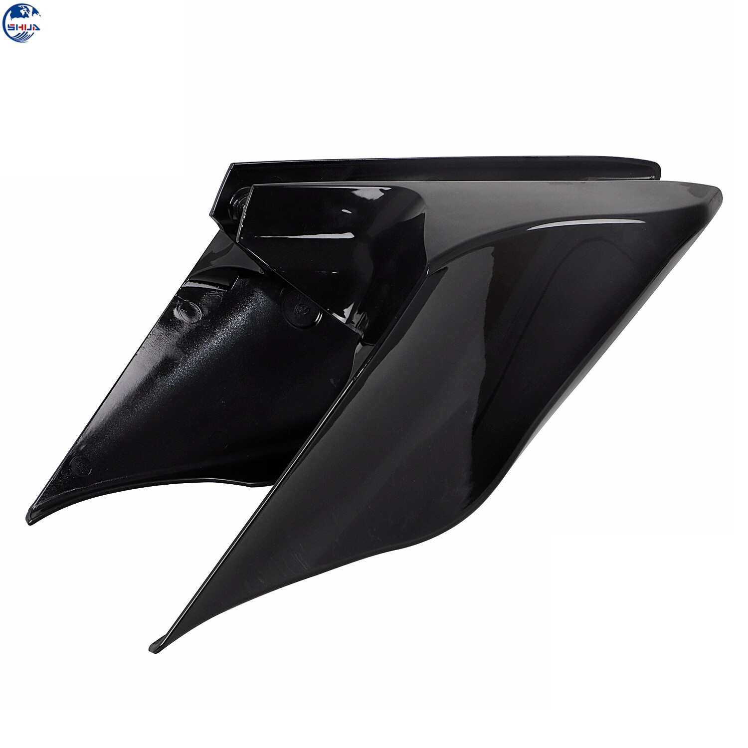 Glossy Black Stretched Side Cover For Harley Electra Glide Ultra Limited FLHTK