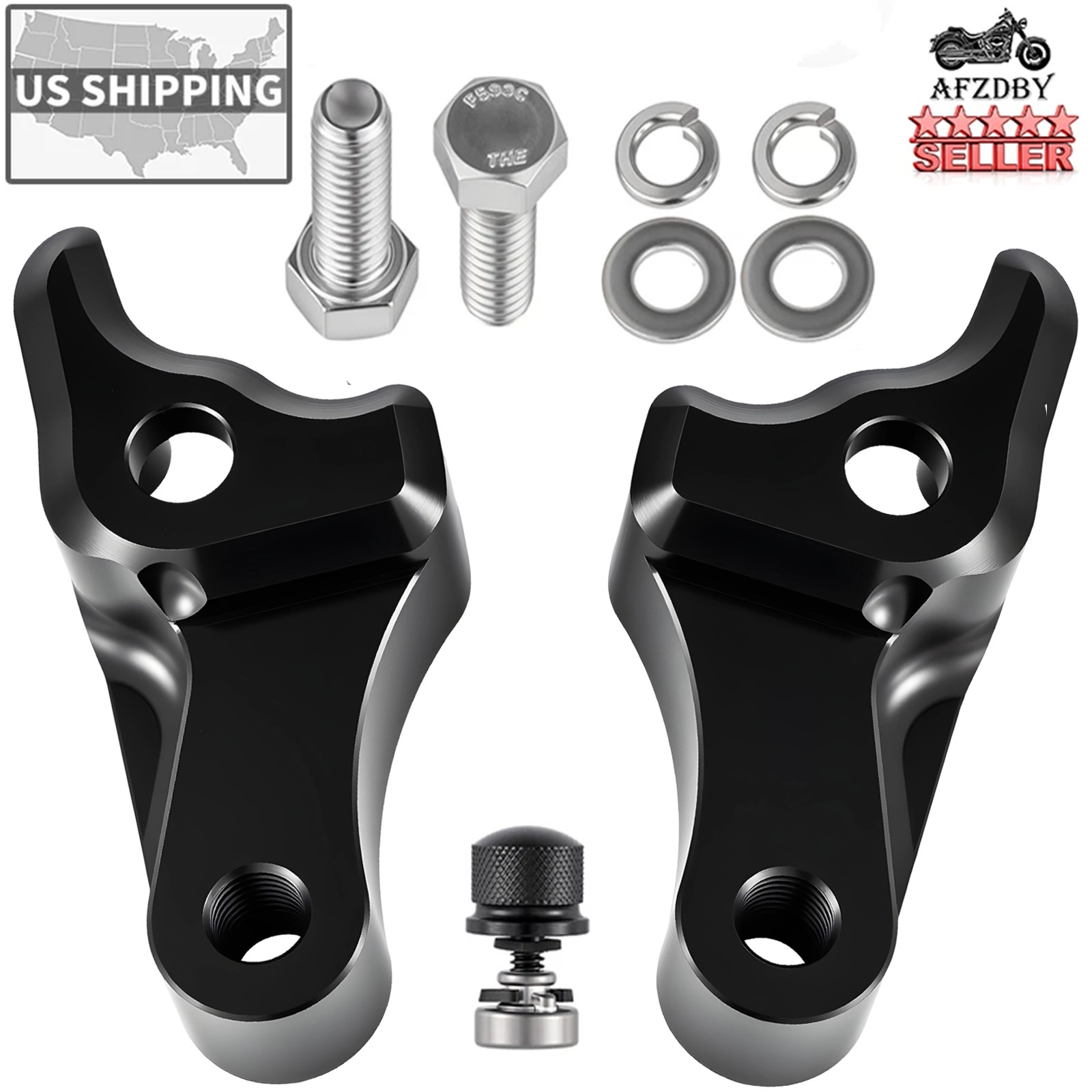 2″ Lowering Link Blocks Kit For Touring Street Glide Road King Electra 2009-26