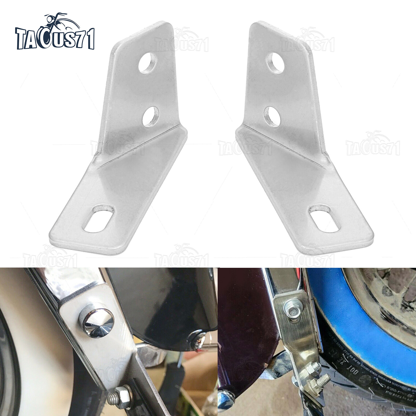 Saddlebag Support Bracket Struts Repair For 85-08 Harley Road King Street Glide