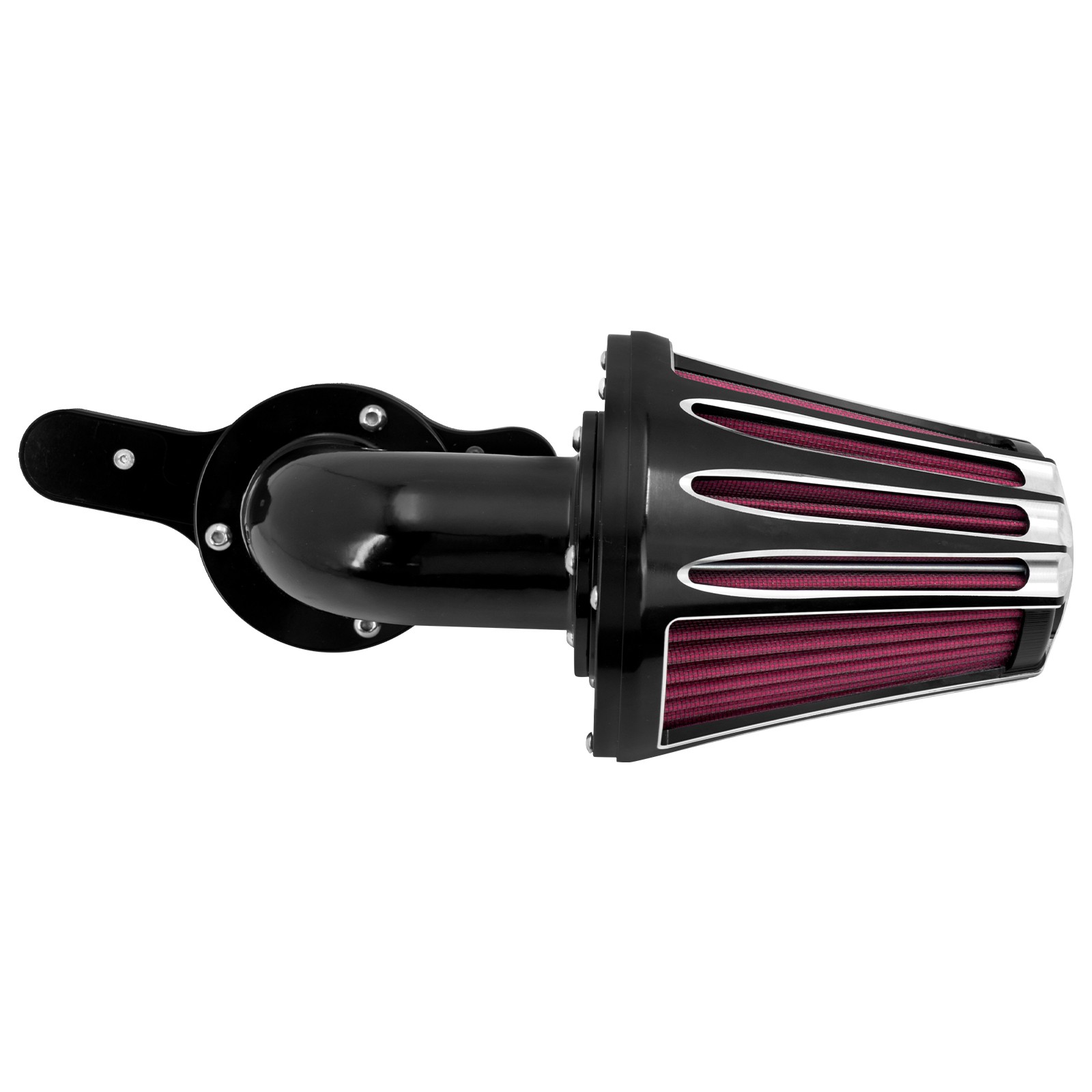 Cone Black Air Filter Red Intake For Harley Softail 2018-2025 Touring 2017-2025