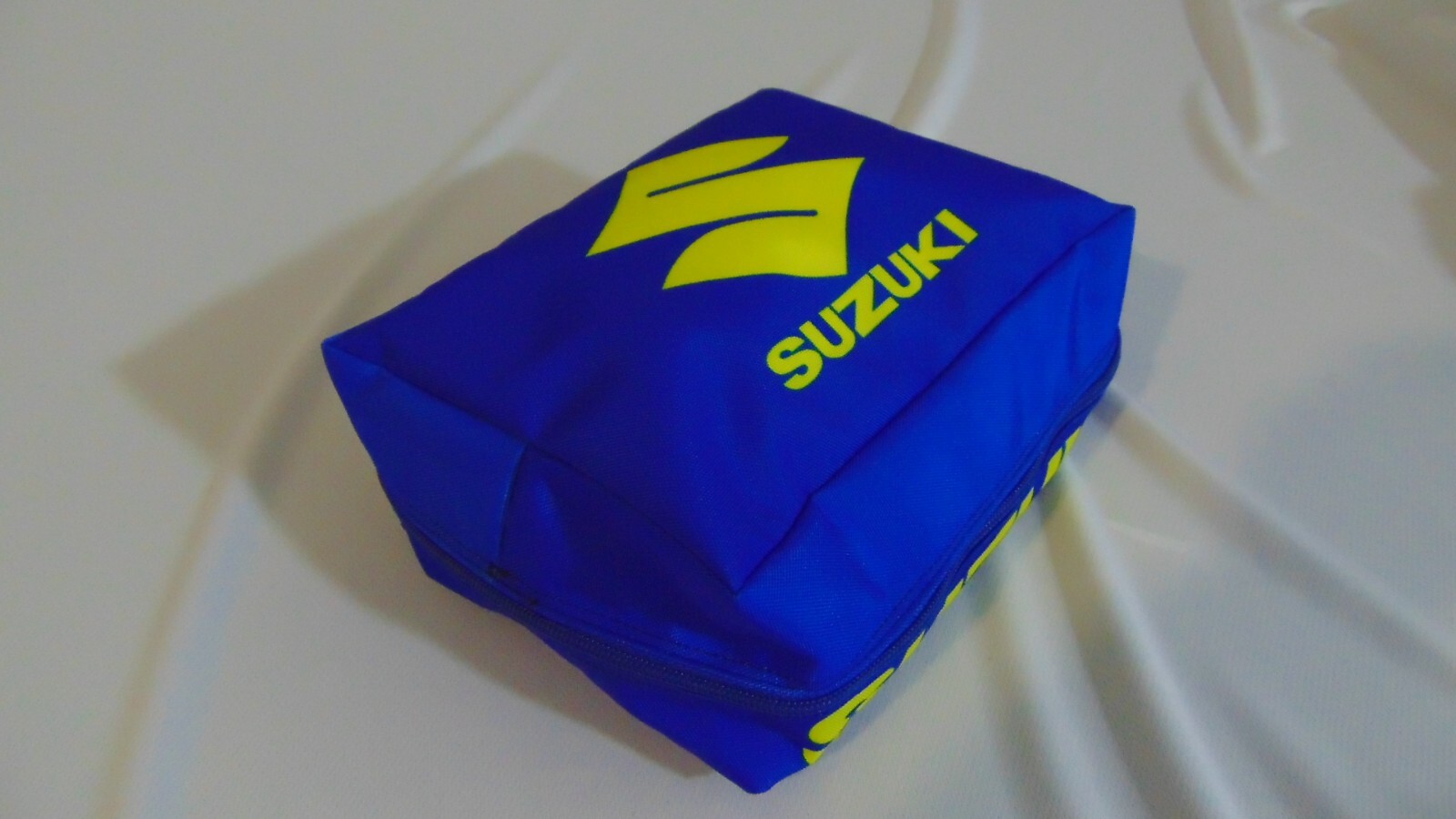 Motorcycle Motocross Rear Fender Bag Polyester Nylon Pouch Suzuki DRZ RM RMZ Blu