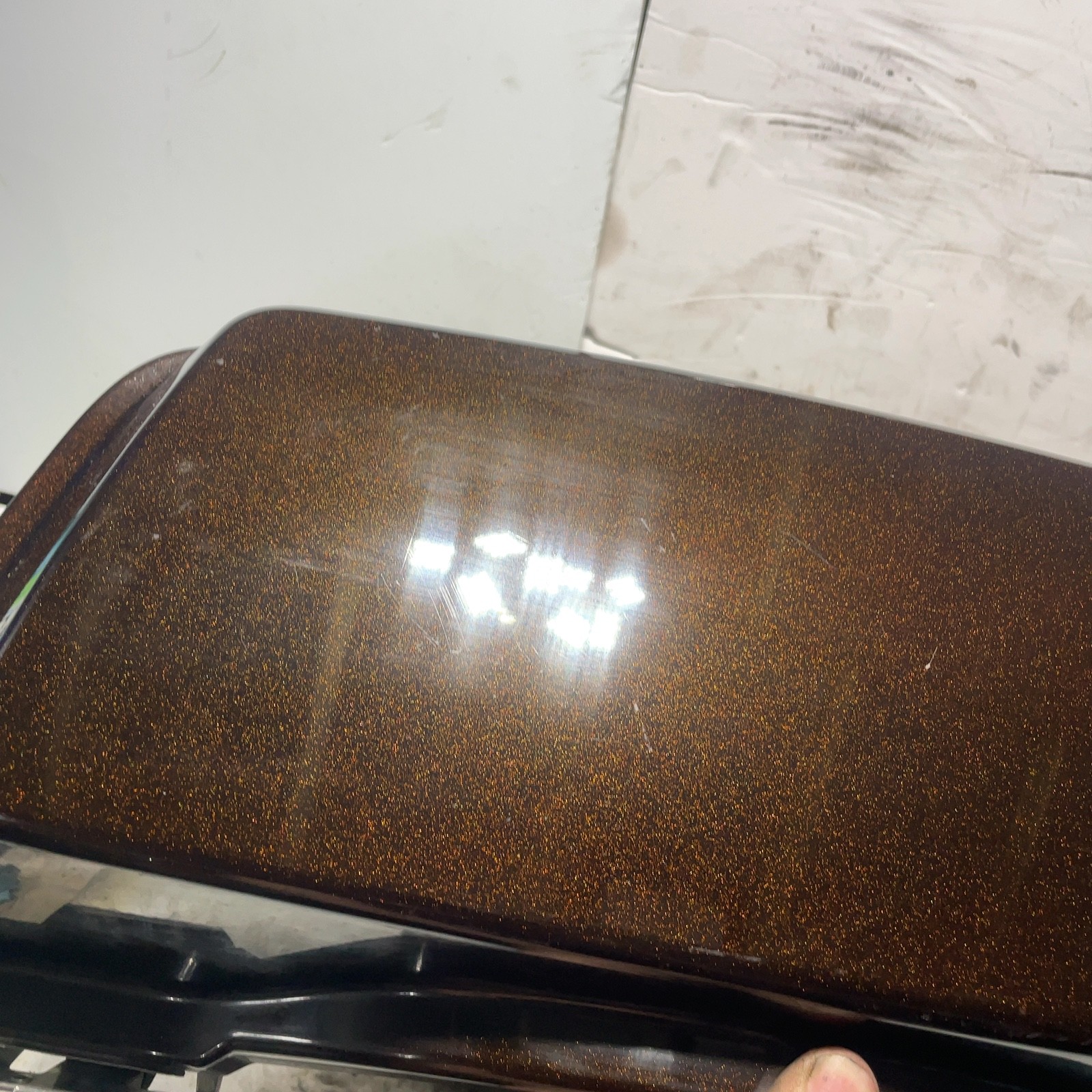 93-13 Harley Touring OEM Right Saddlebag Dark and Light Root Beer Brown 2011