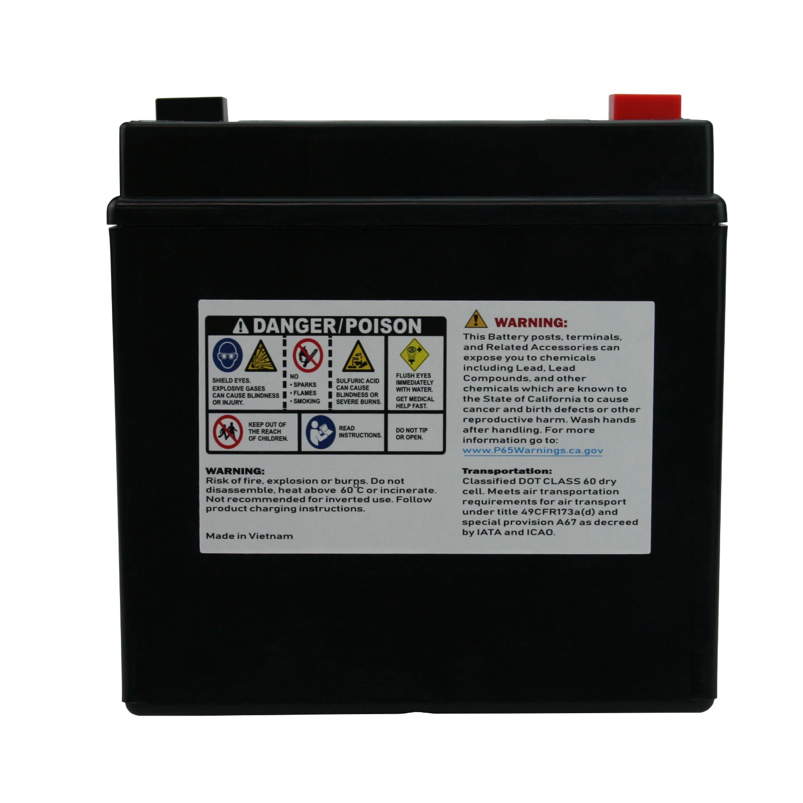 YTX14-BS Motorcycle Battery fits HONDA VT1100C2 Shadow Sabre 1100CC 00-’07