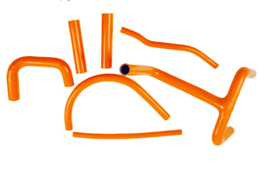 For 1998-2007 1999 2000 KTM LC4 620 625 640 660 Orange Silicone Radiator Hose
