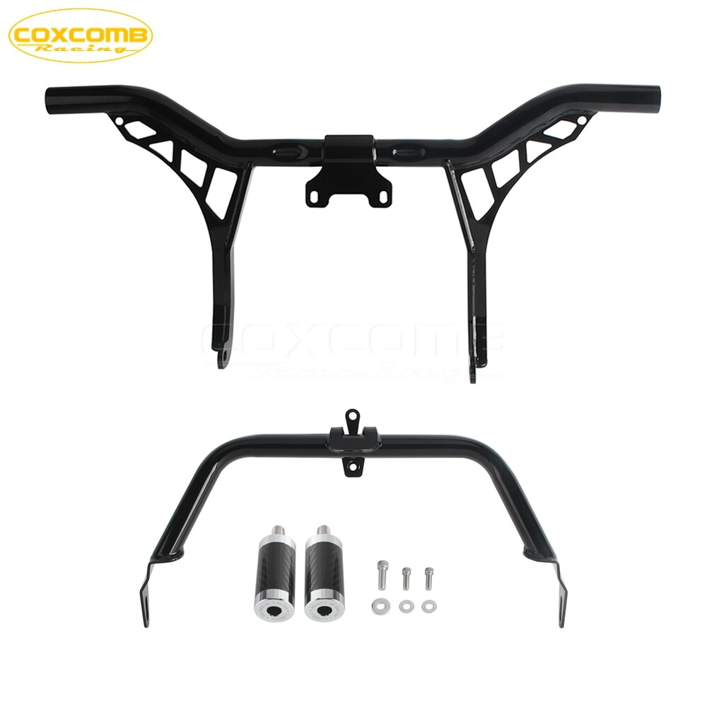 Engine Guard Crash Bar w/Fairing Support Kit For Harley Road Glide ’15-up FLTRK