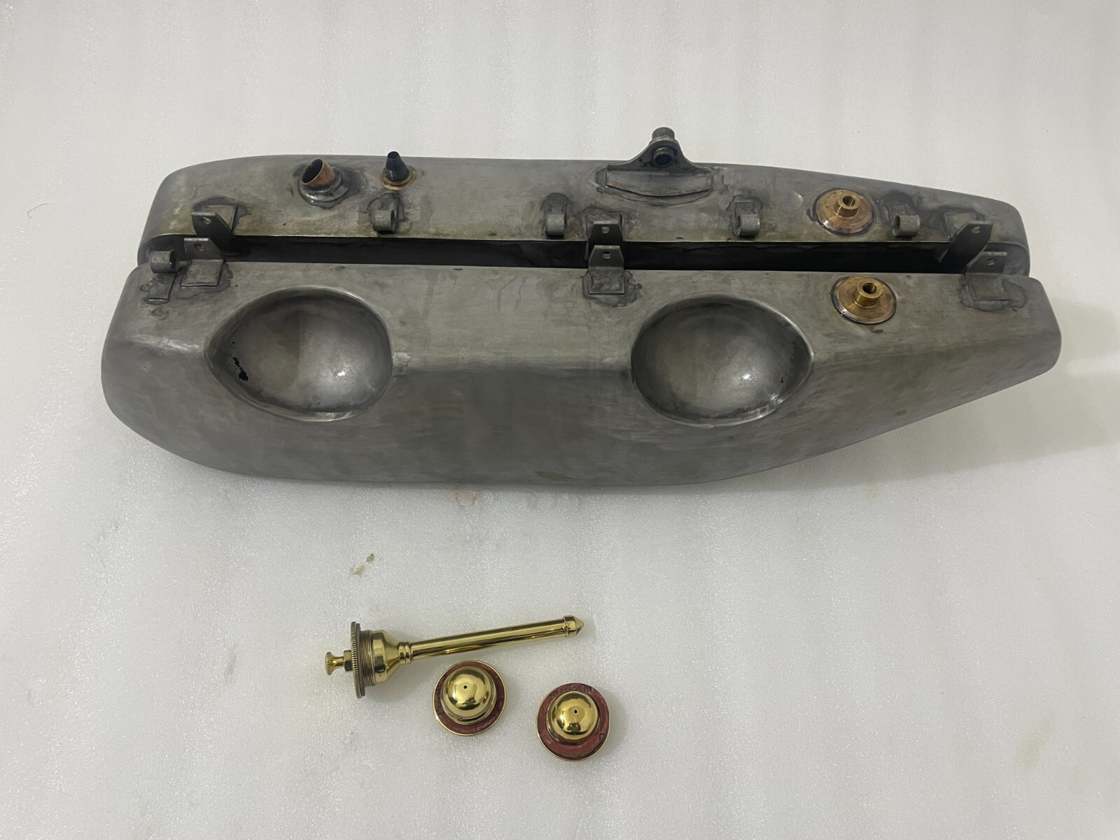Harley Davidson JD Model 1920 To 1924 Fuel Petrol Tank +Cap Soldered Tin Plated