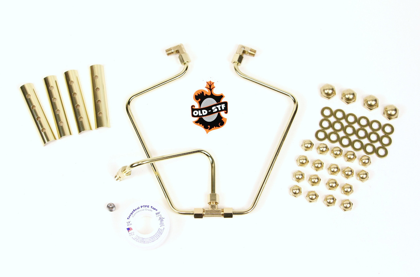 Old-Stf 1966-84 Shovelhead engine hardware – oil lines – Brass Dress up Kit USA