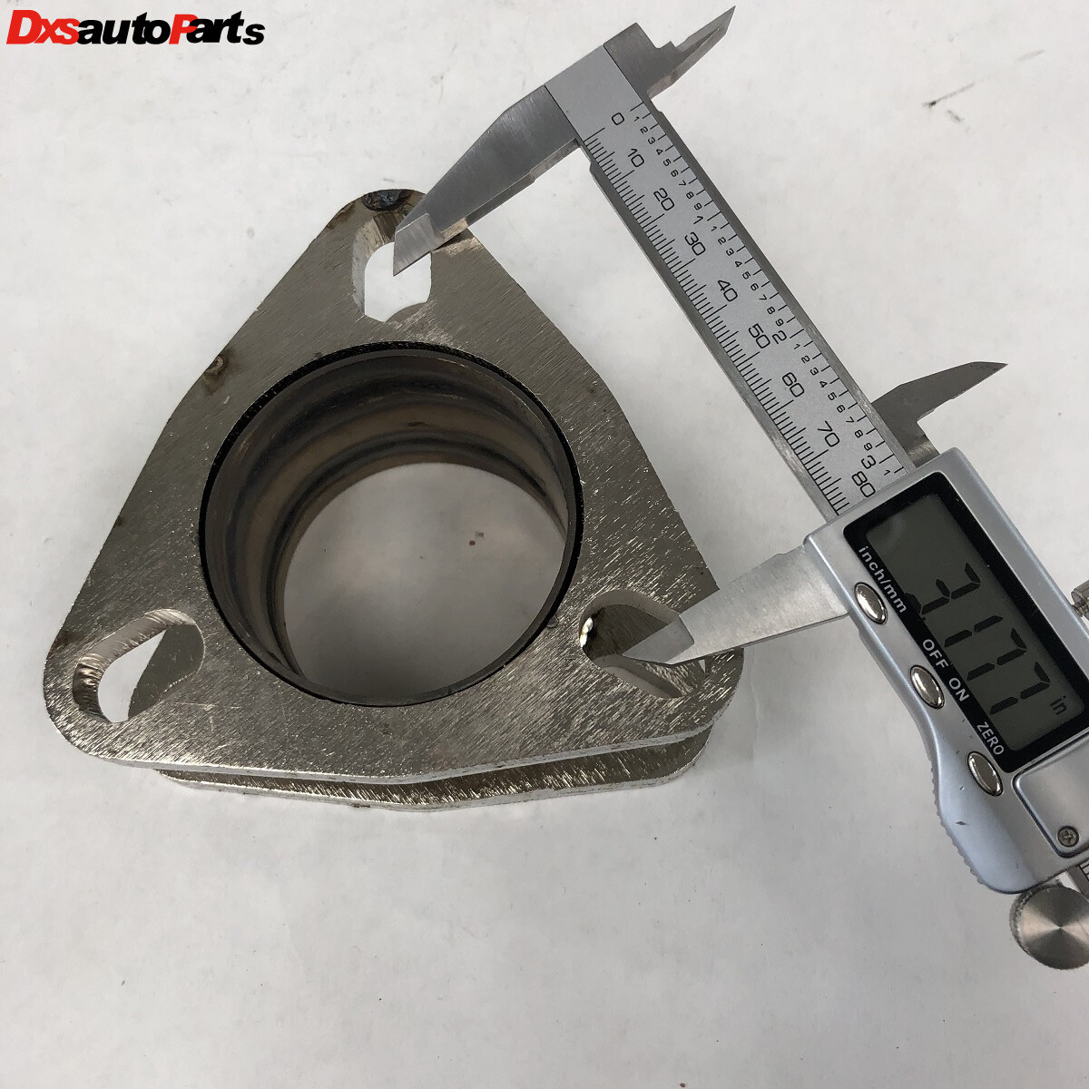2.5 inch 3 Bolt Flange Exhaust Muffler Pipe Extension Flange Mild Steel Adapter