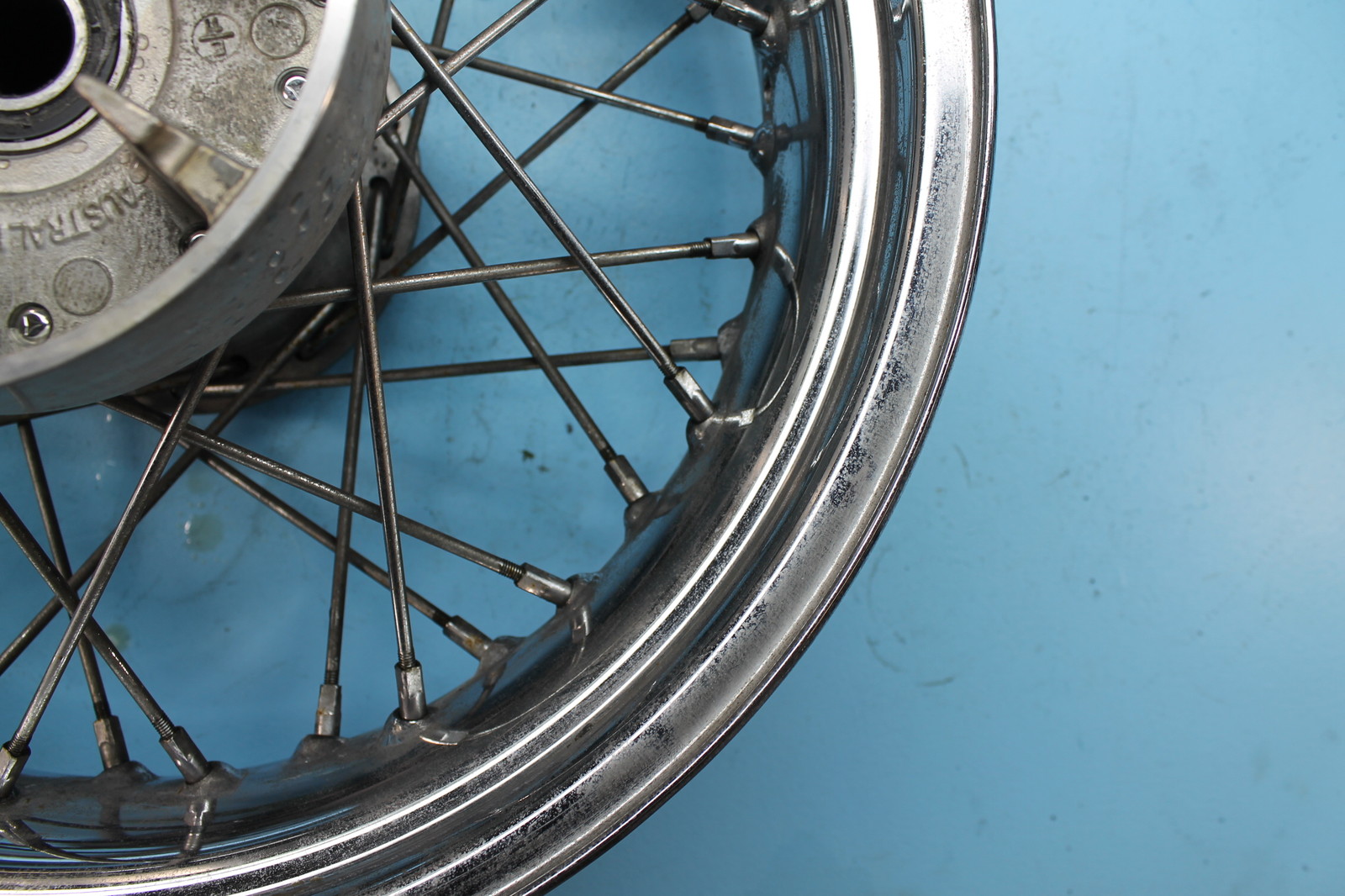 481 12 HARLEY-DAVIDSON ROAD KING REAR WHEEL BACK RIM LACED 16X5.00