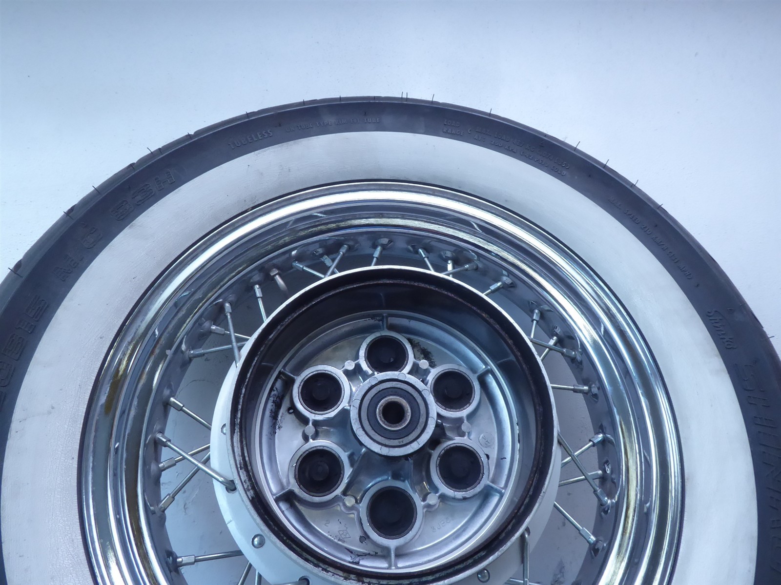 2001 Yamaha XVS650 V Star Y20797) chrome rear wheel rim 15in