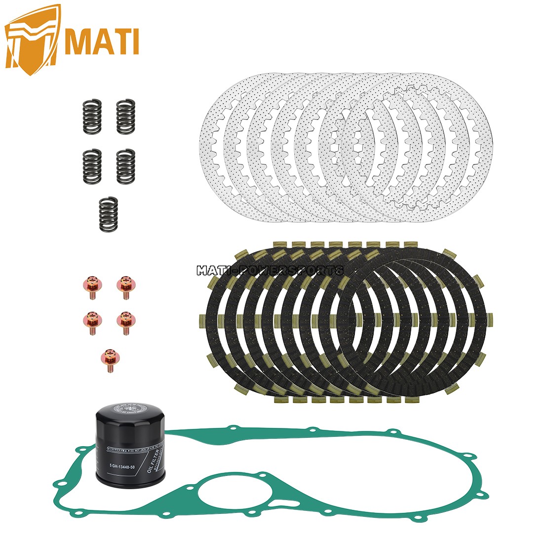 Clutch Friction Steel Plates & Gasket Oil Filter Kit for Kawasaki Vulcan 800 900