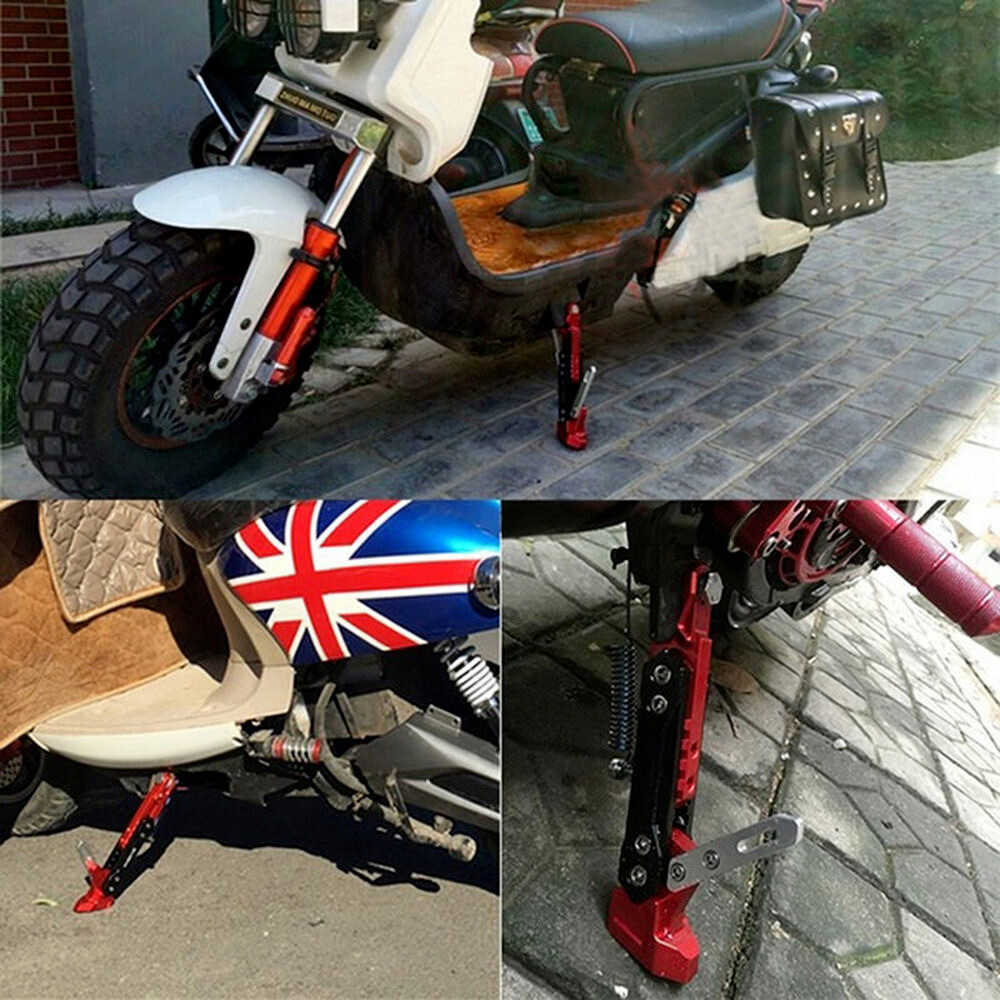 CNC Aluminum Motorcycle Adjustable Kickstand Foot Side Stand Support Universal