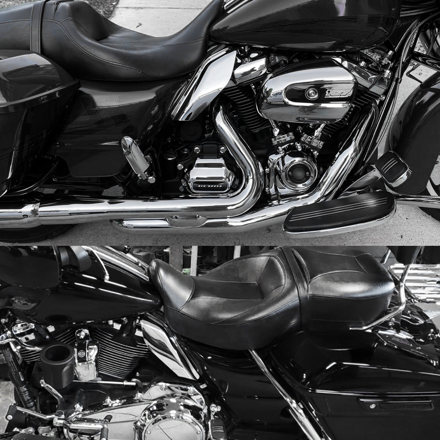 US Chrome Mid-Frame Air Deflector Shroud for Harley Davidson Touring ’23-’26