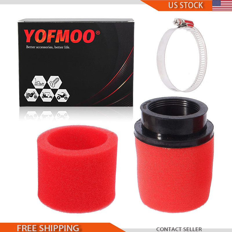 Filter 42mm 1.65inch Red Double Foam Pod Performance Air Filter 125cc Size: 42mm