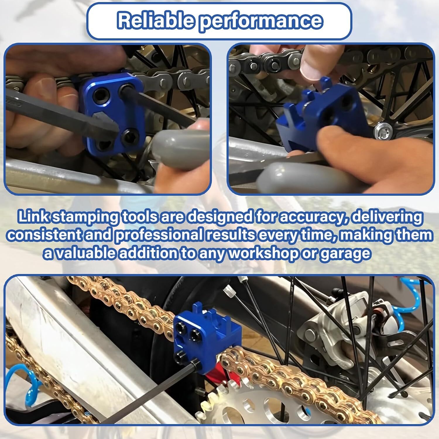✨Master Link Chain Press Tool 520 525 530 Sideplate Universal For Motorcycle Atv