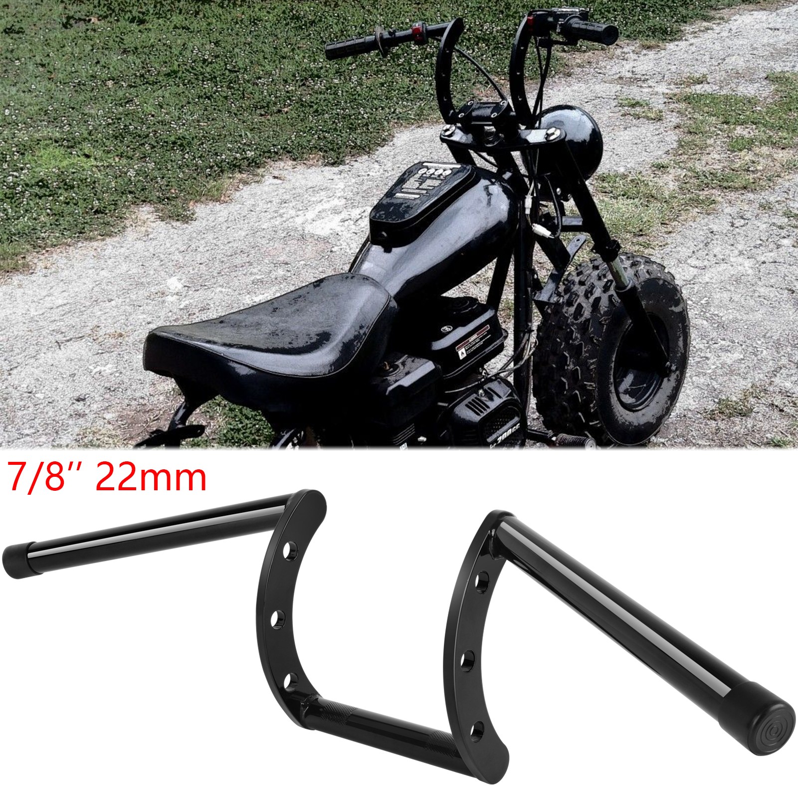 Motorcycle 7/8″ 22mm Handlebar Z Bar For Coleman BT200X CT200U-EX B200 Mini Bike