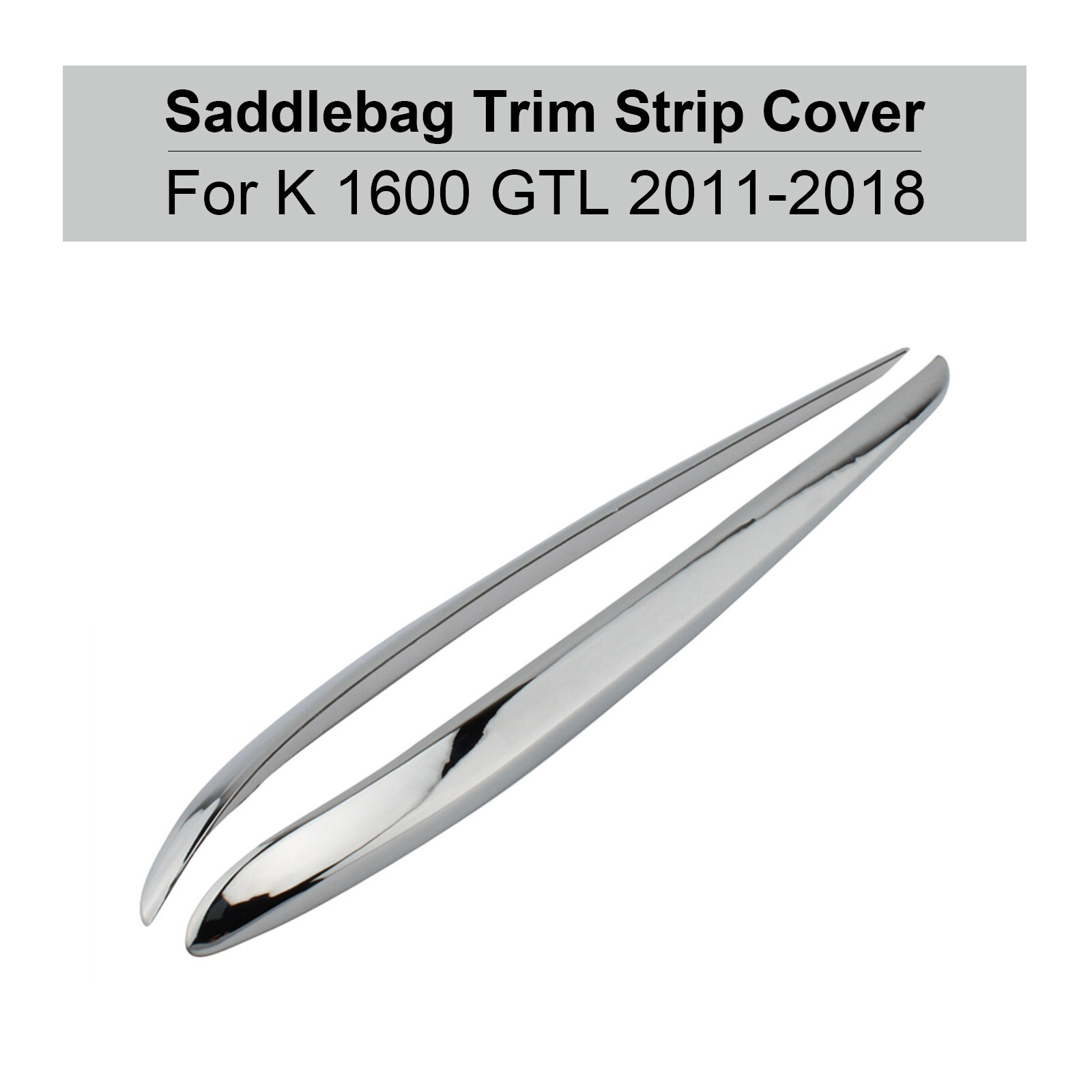 Chrome Side Panel Storage Box Plating Trim Strip Fit For BMW K1600GTL 2011-2018