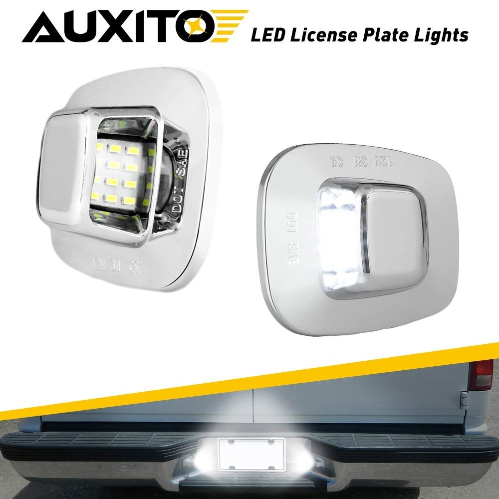 For Chevy C/K 1500 2500 3500 Pickup LED AUXITO License Plate Light 5500K Lamps