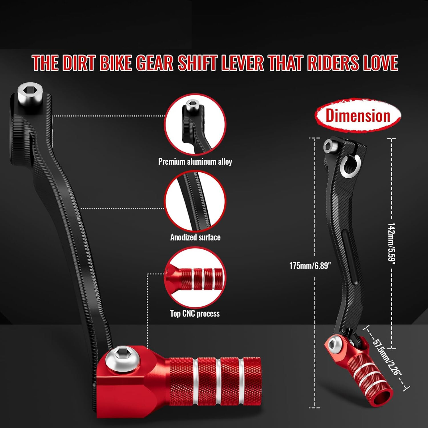 Motorcycle Shifter Gear Shift Lever CNC For CRF125F CRF125FB Big Wheel 2014-2025