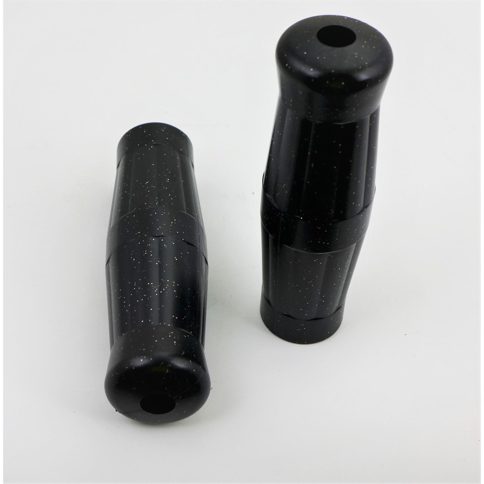 2FastMoto Black Metalflake Coke Bottle Grips for 7/8″ Handlebars ry01-034