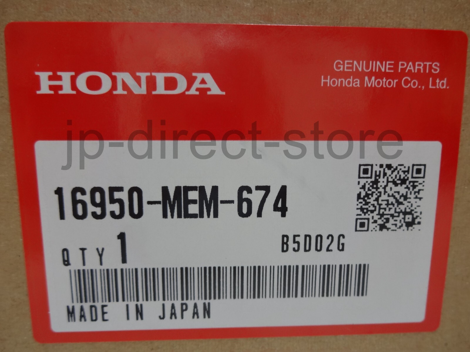 Genuine Honda VTX1300C/R/S/T Fuel Valve Petcock On Off Switch 16950-MEM-674 OEM