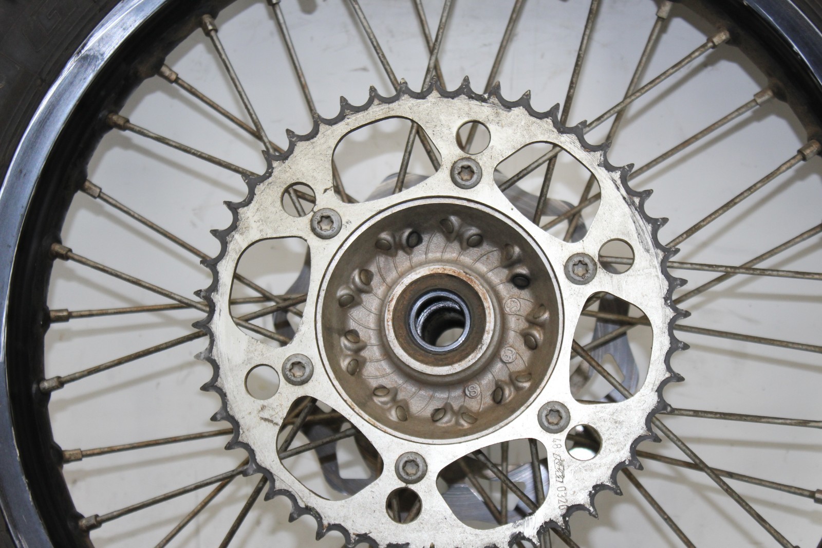 07 2007 KTM 250 SXF SX-F 250 OEM REAR BACK FRONT EXCEL WHEELS RIMS HUB SPOKES
