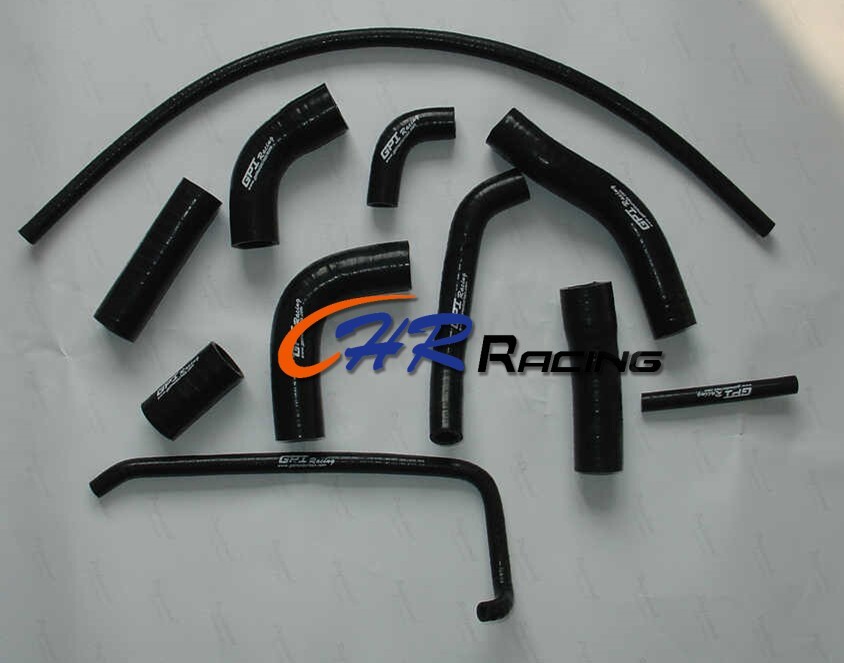 Black Silicone Radiator Coolant Hose Fit For Yamaha YZF R6 2006 2007