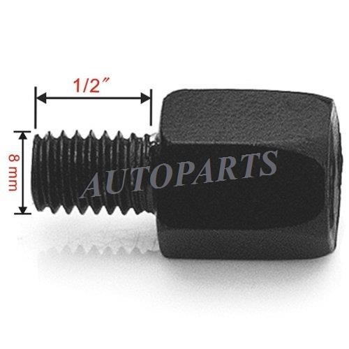 UNIVERSAL BLACK SKULL SKELETON HAND REARVIEW MIRRORS FOR MOTORCYCLE 8MM OR 10MM