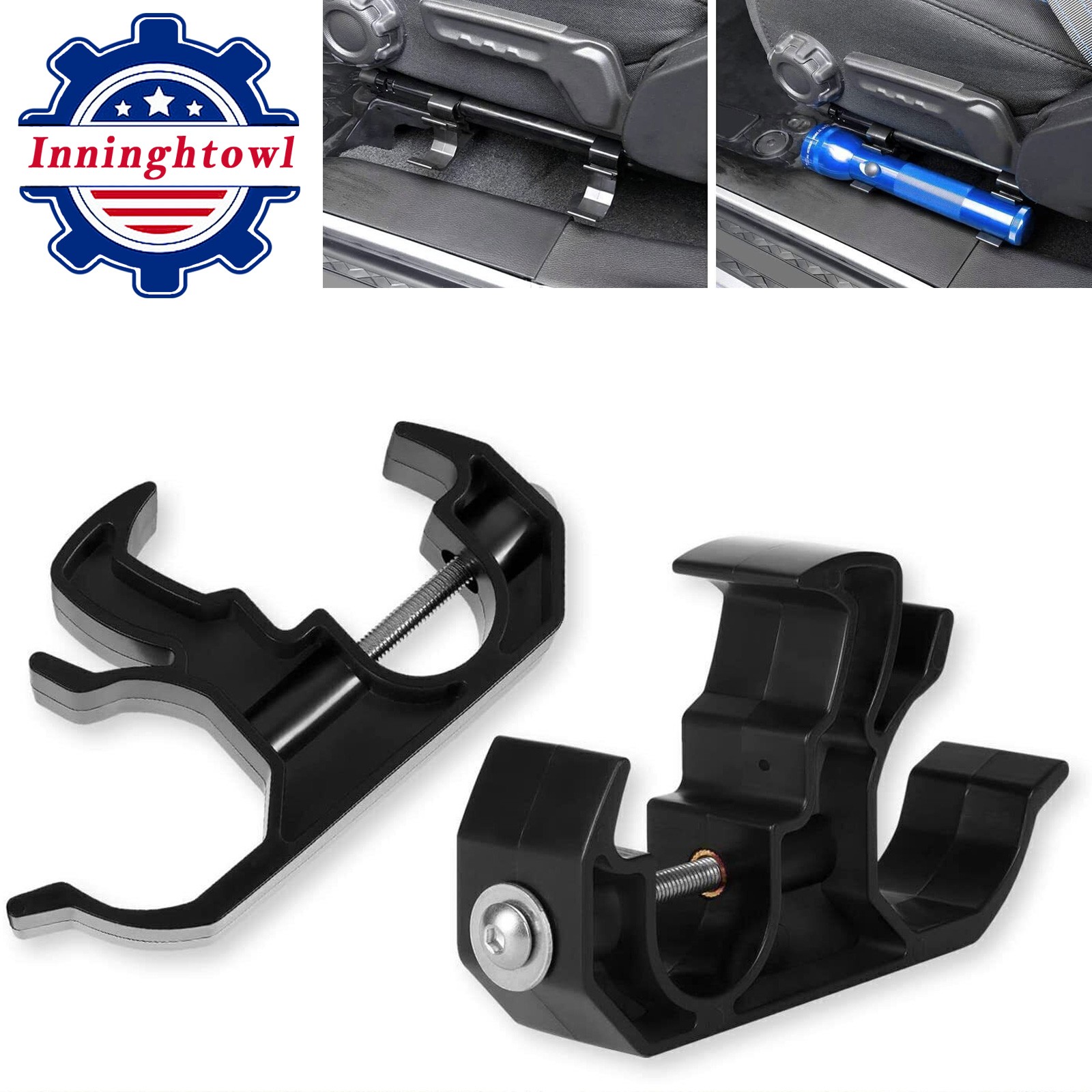 Flashlight Holder Bracket Mount For Jeep Wrangler JL Gladiator JT 2018-2022