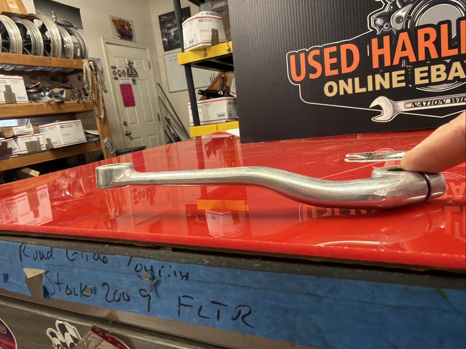 Harley Fxr Mid Control Shifter Shift Lever Arm Mid Control Aluminum Splined OEM