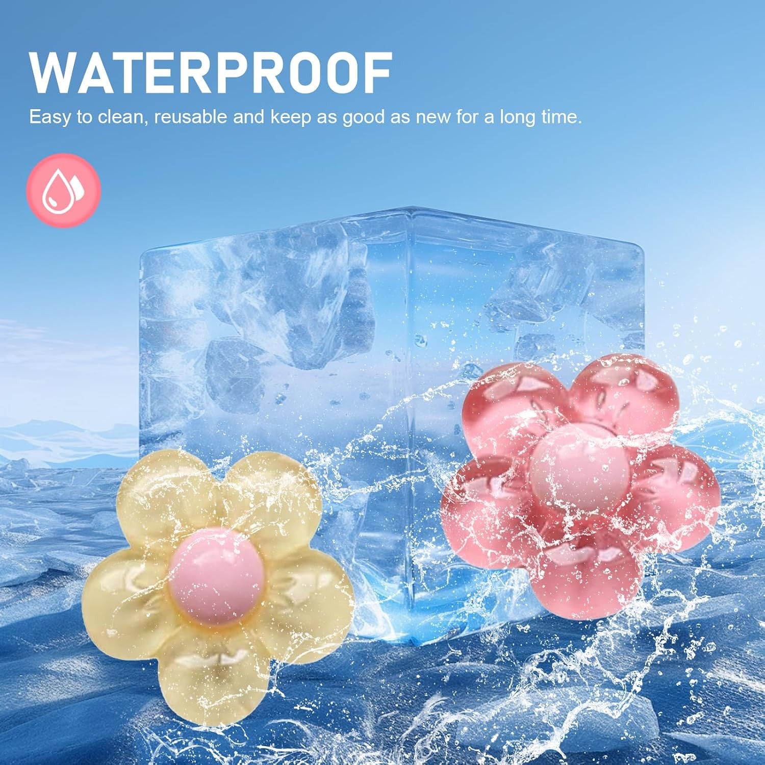Universal Car Air Vent Clips, 6PCS Cute Flower Decor AC Outlets