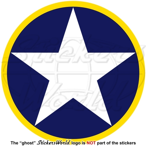United States USAAF 1942-43 Roundel USAF NAVY USMC 100mm (4″) Sticker, Decal