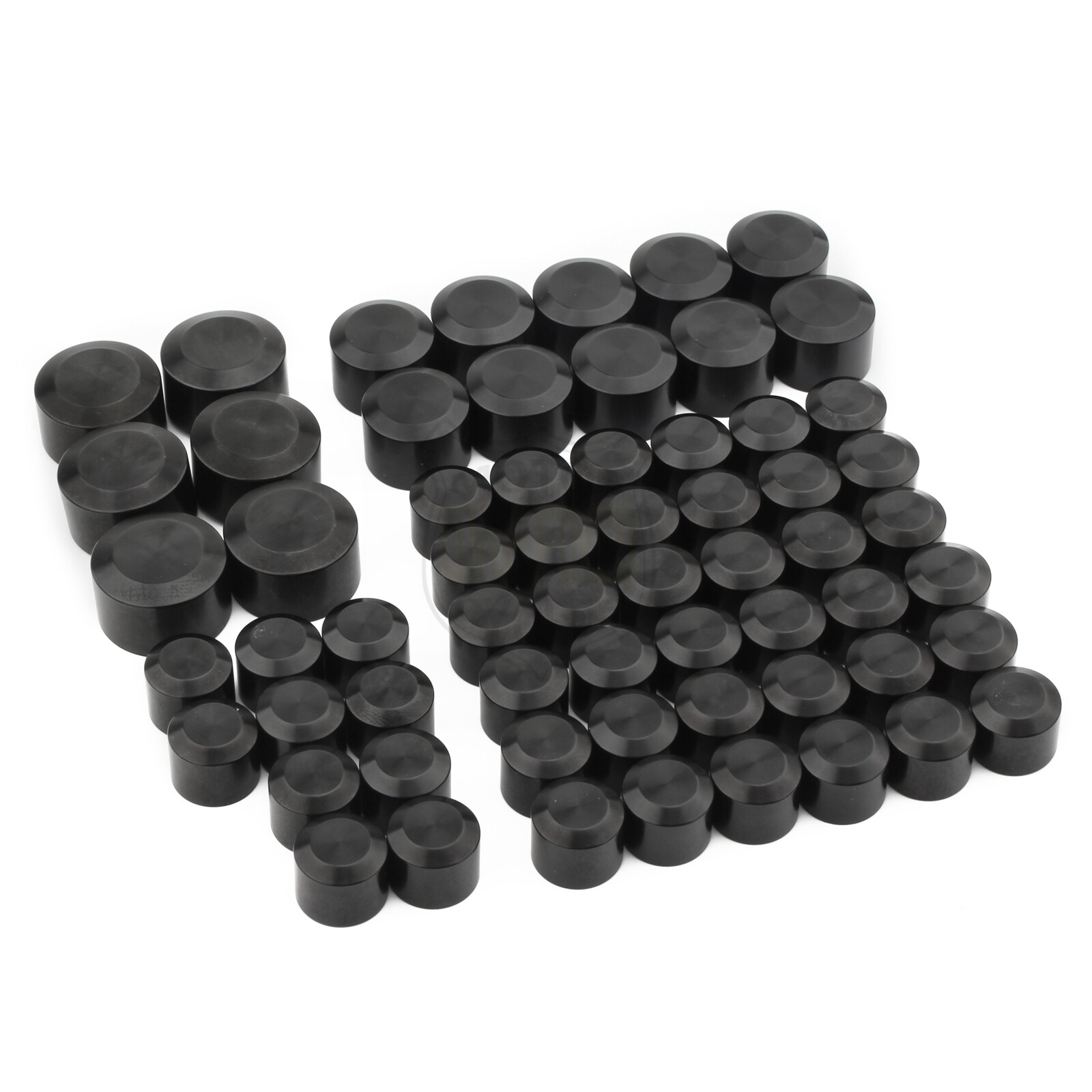 62pcs Engine Topper Bolt Cover Caps For Harley Touring Road Street Glide Softail