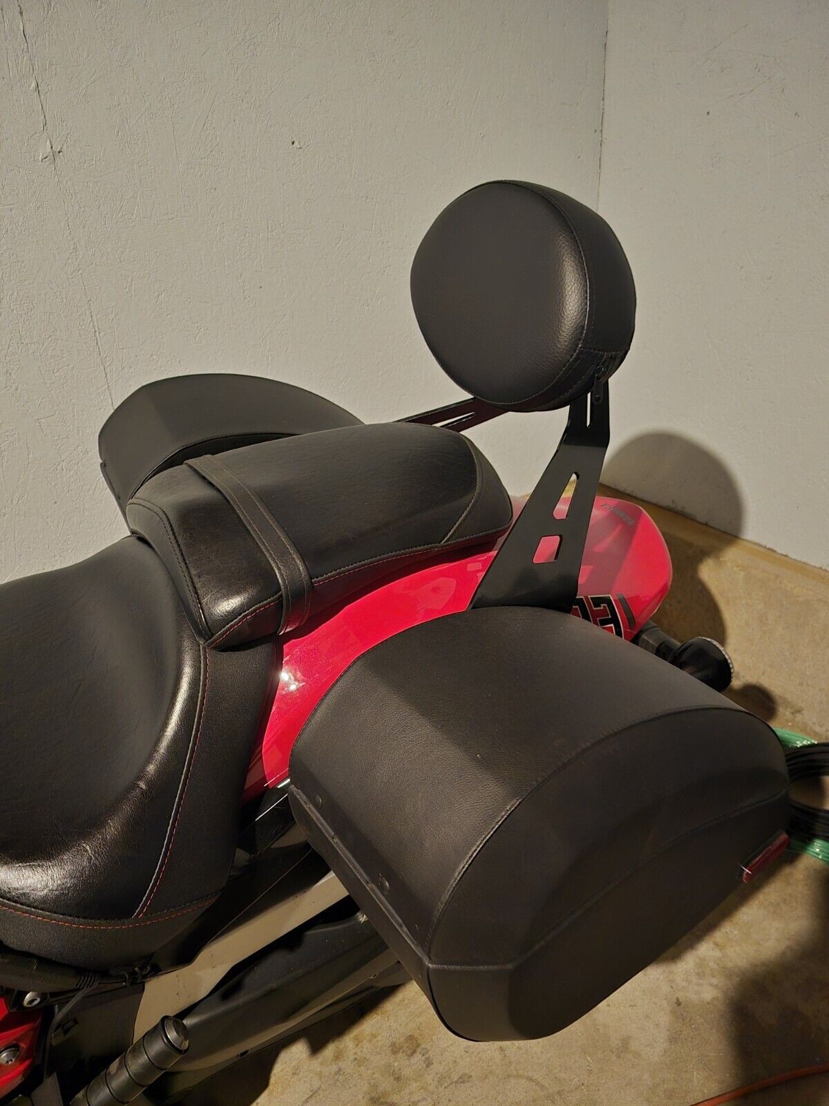 PASSENGER BACKREST SISSY BAR & PAD 4 YAMAHA RAIDER SCL SHORT FIXED MOUNT