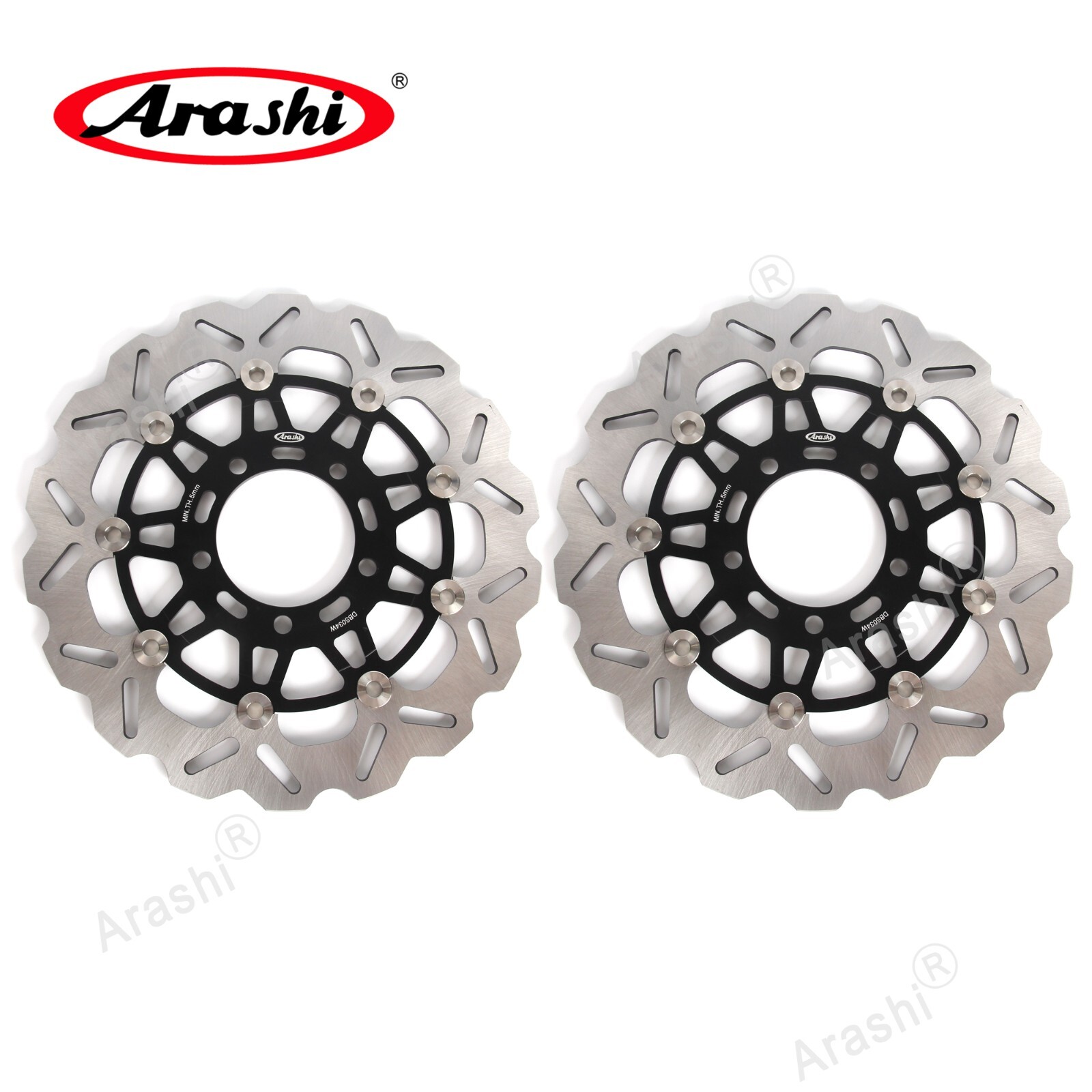 Front brake discs for Kawasaki Ninja ZX6R 636 2005 2006 / Z750 2007 – 2012