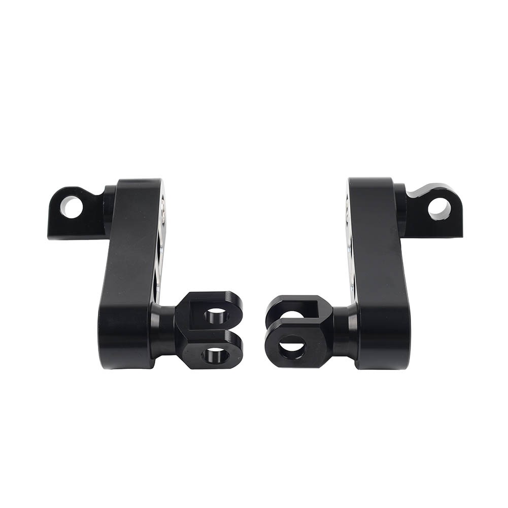 Black Foot Peg Mount Extensions For Harley Sportster XL883 XL1200 Softail Dyna