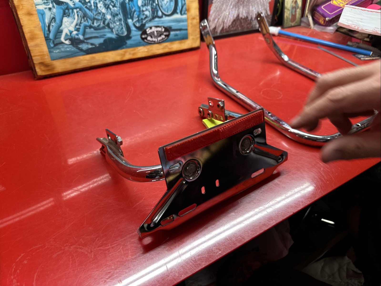 Harley Trunk Tour Pack Mount Bracket Touring Models 1997-2008