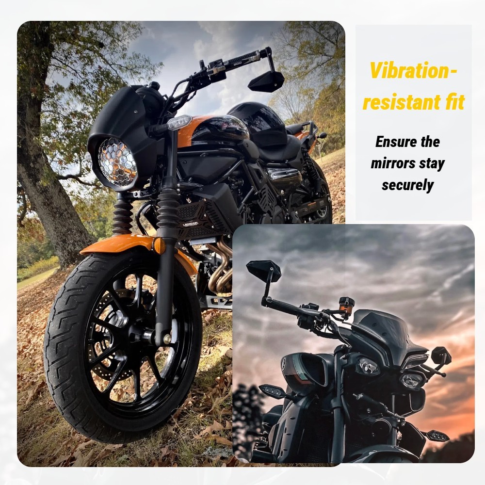 Pair of 7/8″ Handlebar CNC Aluminum Side Mirrors for Suzuki 2004-2017 Vstrom 650