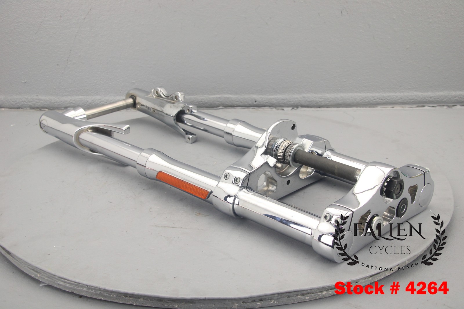 2008 Harley Dyna CVO 43mm Front Fork Suspension Leg Kit INVERTED CHROME #4264