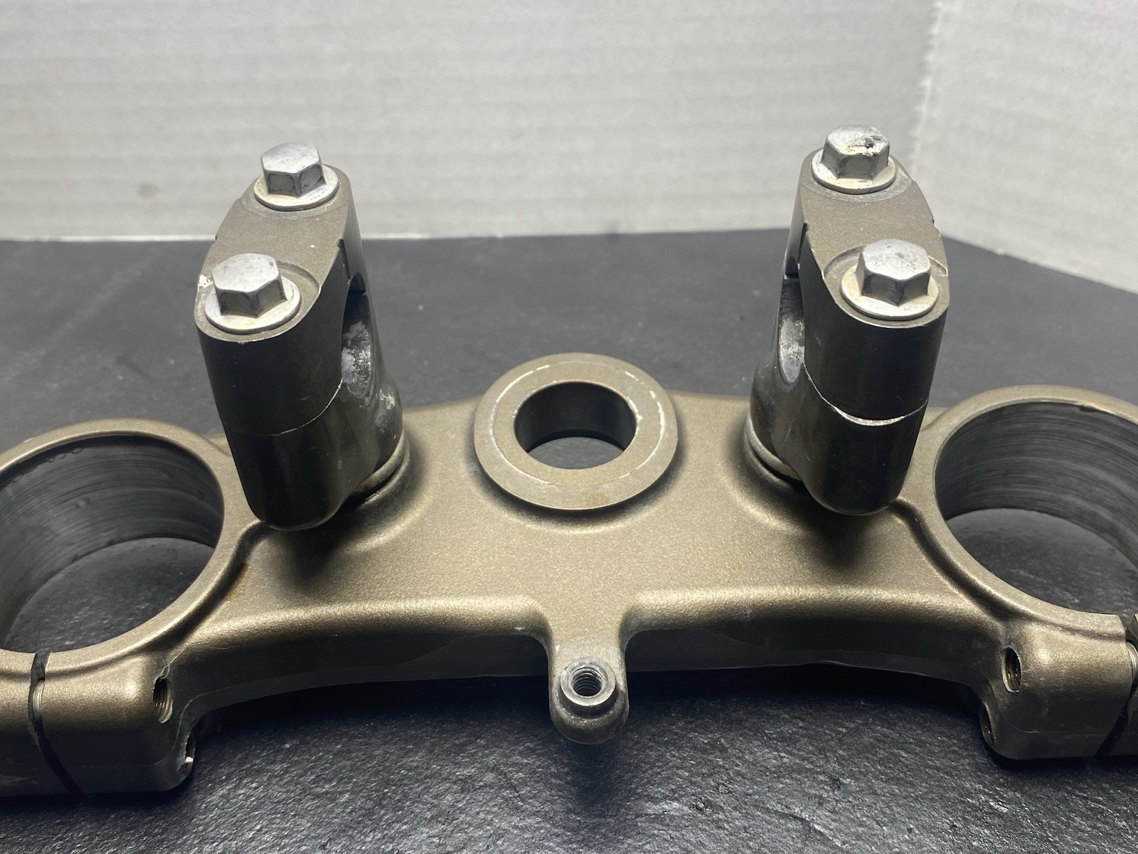 2007 Kawasaki KX250F OEM Triple Tree Clamp Bar Mount BEARINGS GOOD!