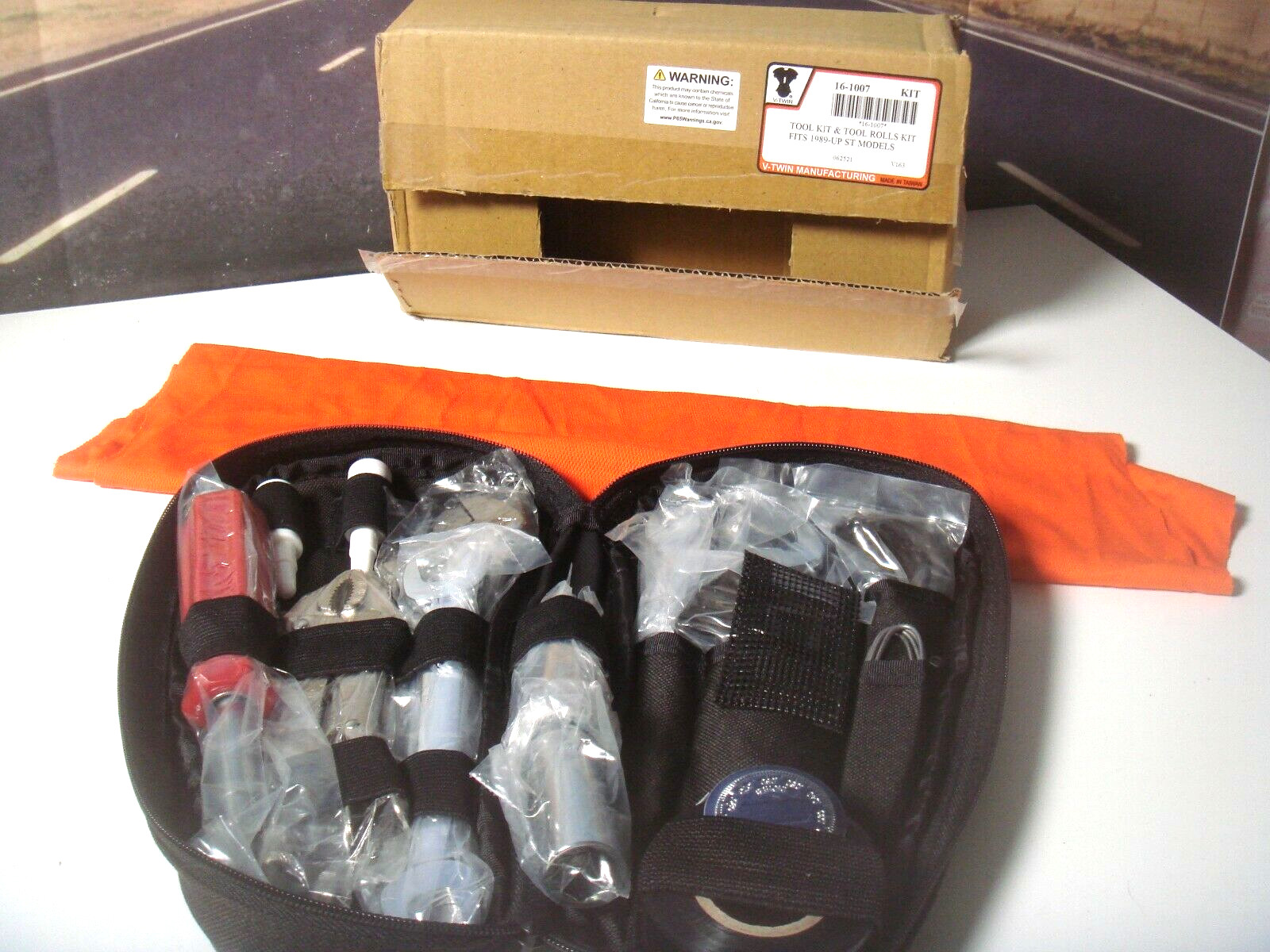 Harley Tool Roll Kit Softail For Tear Drop Tool Box FXST 89 Up V-Twin 16-1007 Z9