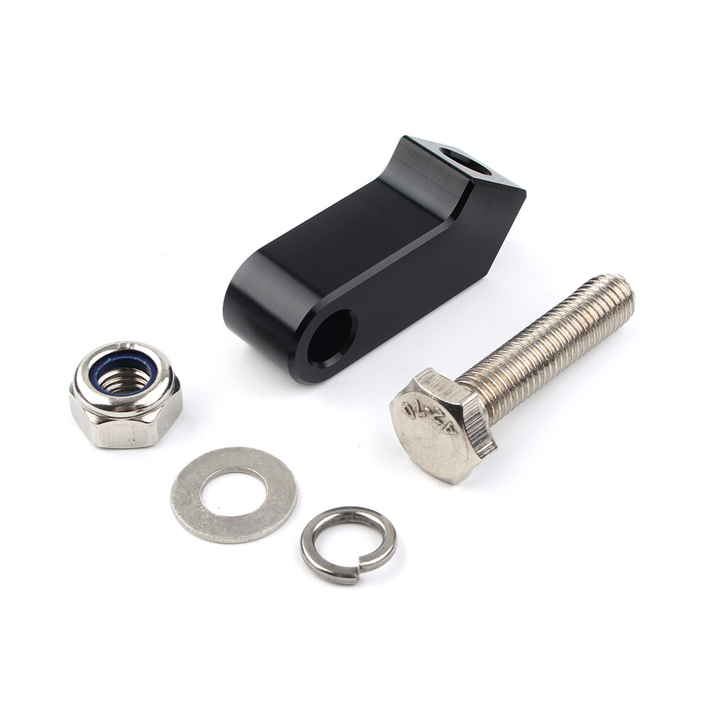 Black Headlight Mounting Block Bracket For Harley Custom Headlight Mount
