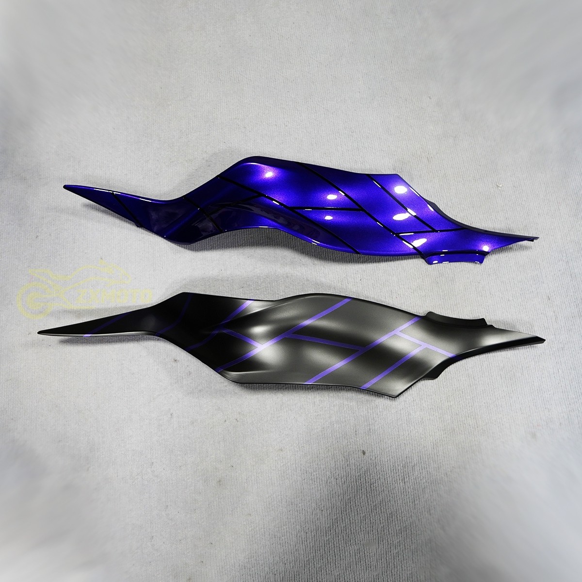 Glossy Purple Black Fairing Kit +Tank For Kawasaki Ninja ZX6R 2024 2025 636 ABS