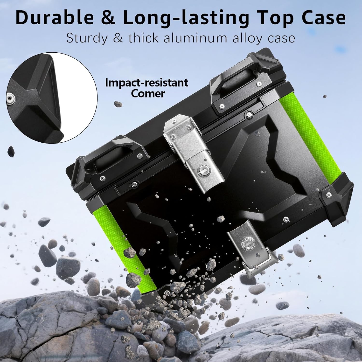 Universal Motorbike Tail Box, Motorcycle Top Case, Waterproof Motorcycle Top Box
