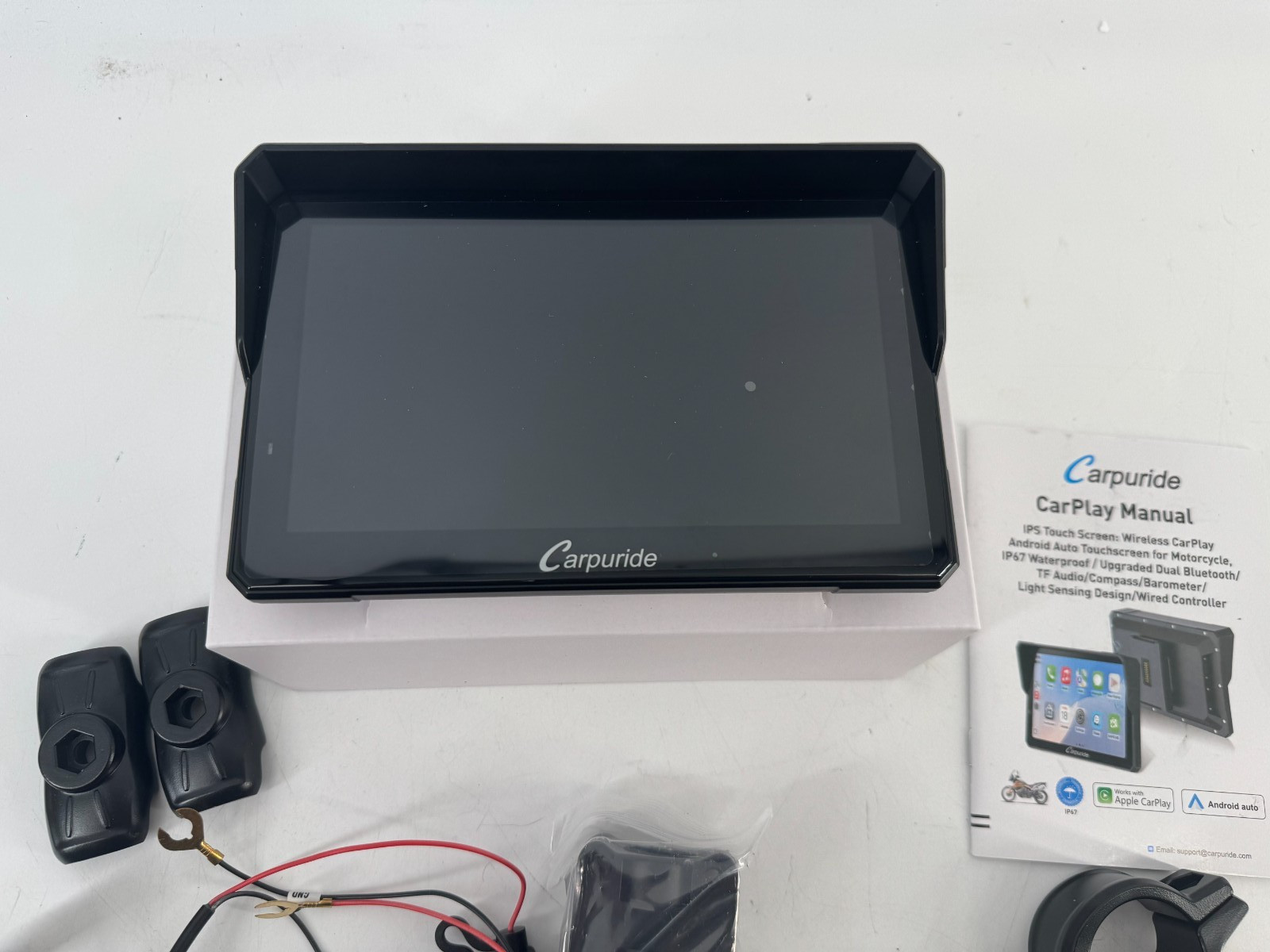 Carpuride W702S Pro 7” Waterproof Motorcycle GPS Navigation Screen with CarPlay