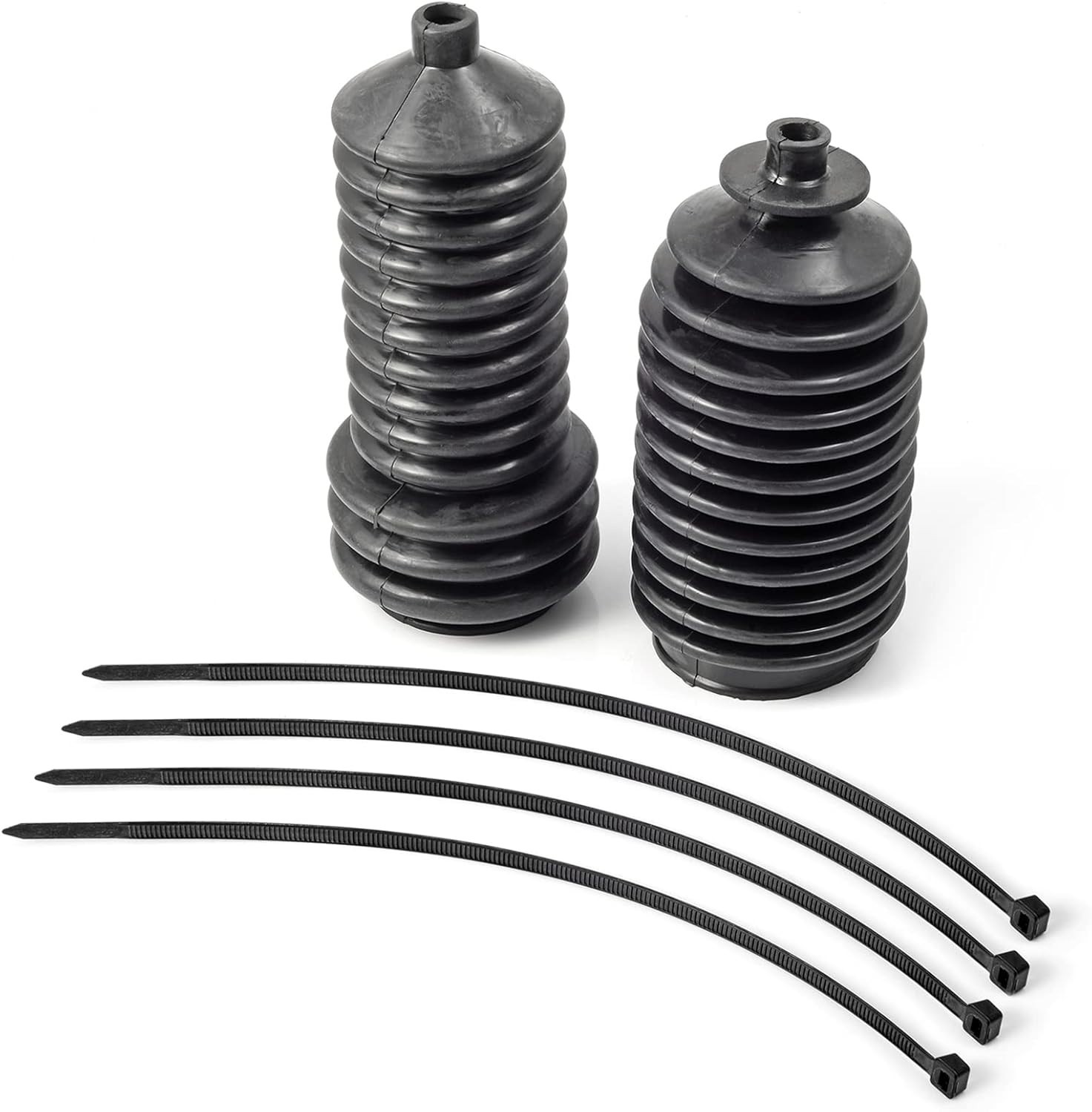 MOTO1988 Steering Rack Boots Pair Compatible with Polaris Ranger Crew Black