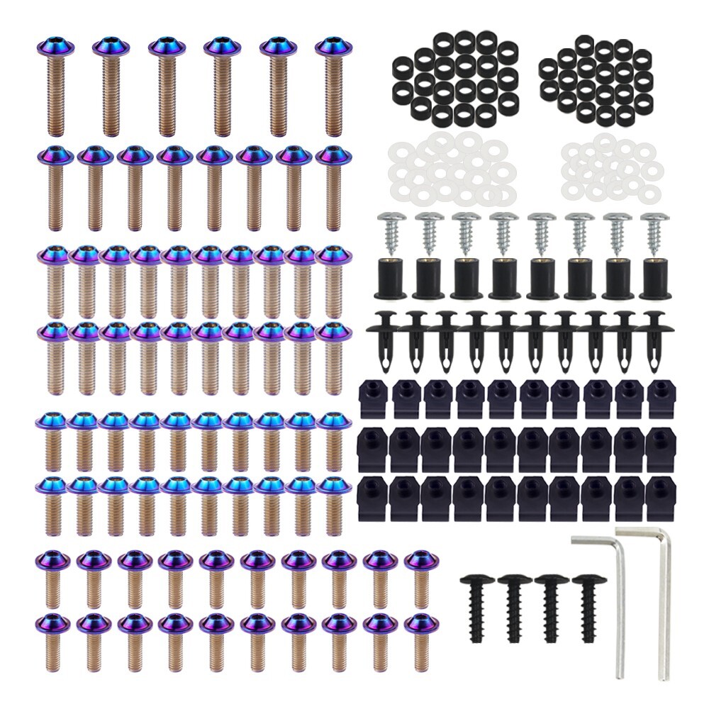 216PCS Complete Fairing Install Bolt Screw Kit for GSXR600/750 GSXR1000 GSX1300R
