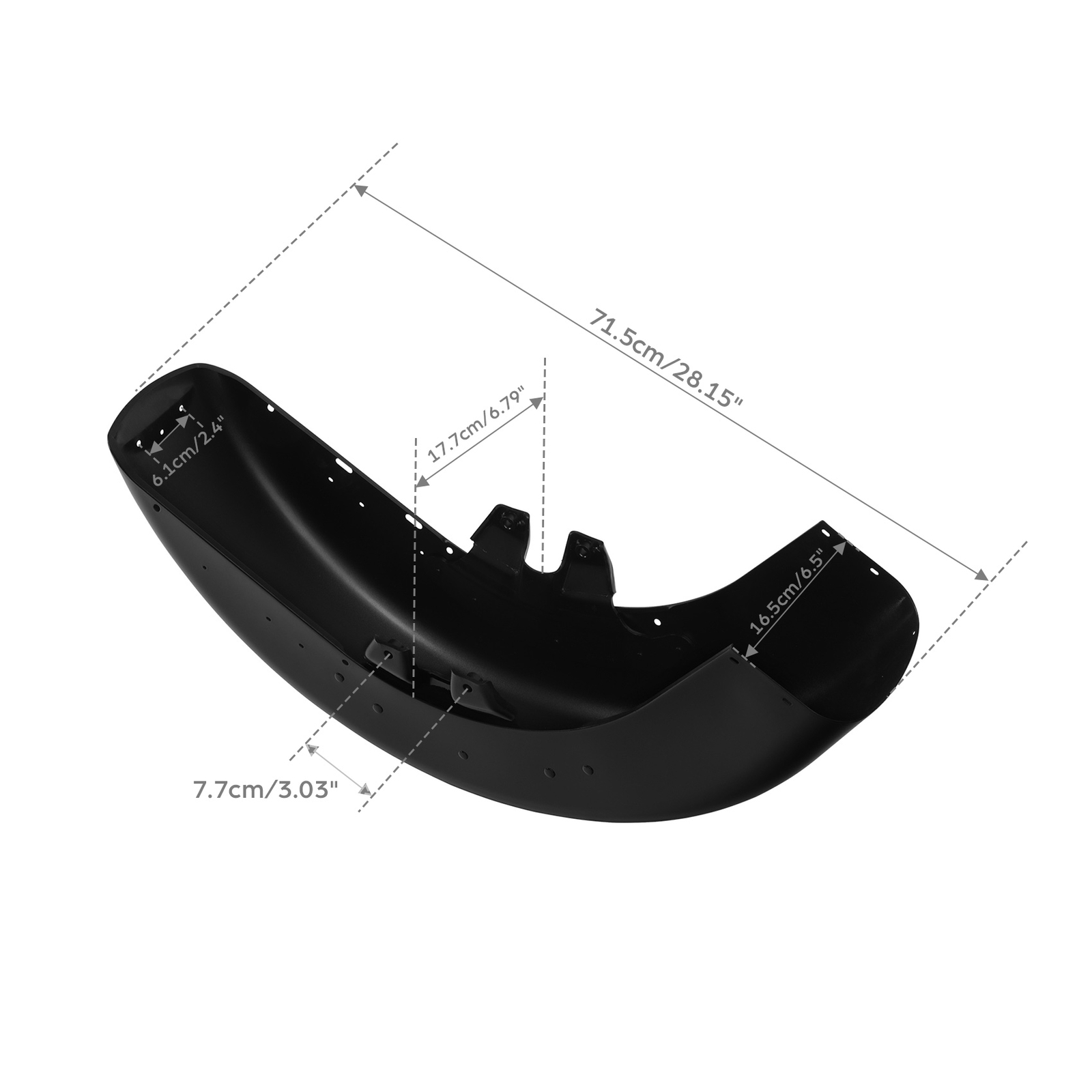 Fit For Harley Electra Glide Ultra 1989-2013 Front Fender Assembly Vivid Black