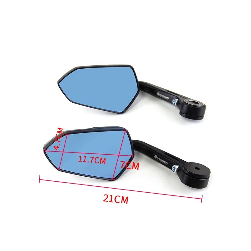 7/8″ Bar End Rearview Mirrors For KTM DUKE390/790 For YAMAHA MT07 MT09 Z900 R1