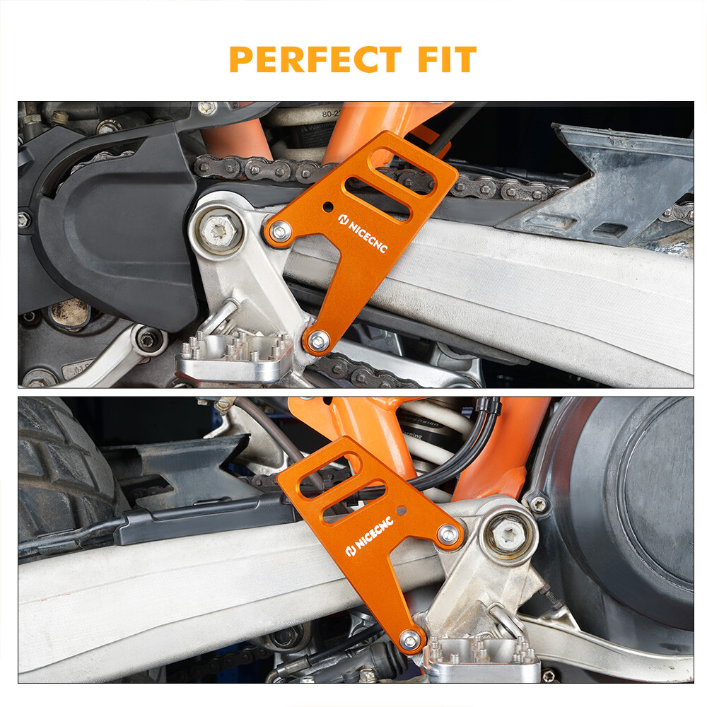 For KTM 690 ENDURO 2008-2022 Aluminum Footrest Guard Foot Peg Heel Cover Plates